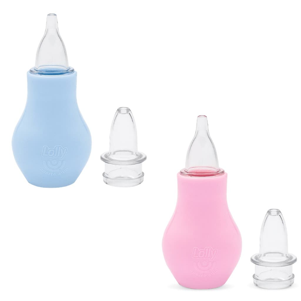 Aspirador Nasal De Catarro E Secreçoes De Bebe Para Bebe Menino Ou Menina Azul E Rosa