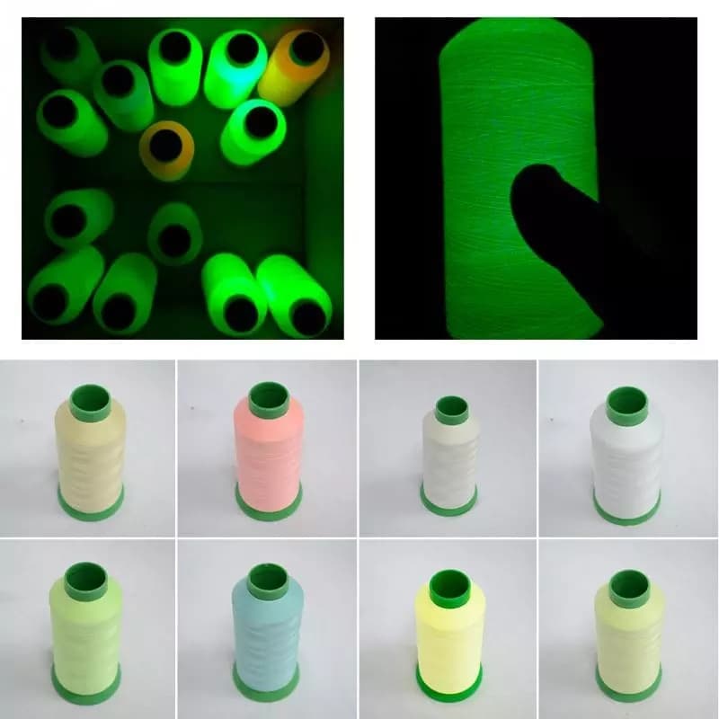 Linha Luminosa De 1000 Jardas Brilham Na De Bordado De Ponto Cruz Escuro Costura Artesanal De Bricolagem