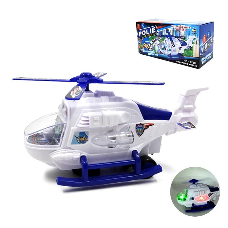 Modelo leve do avião do brinquedo da música das crianças, presente das crianças
