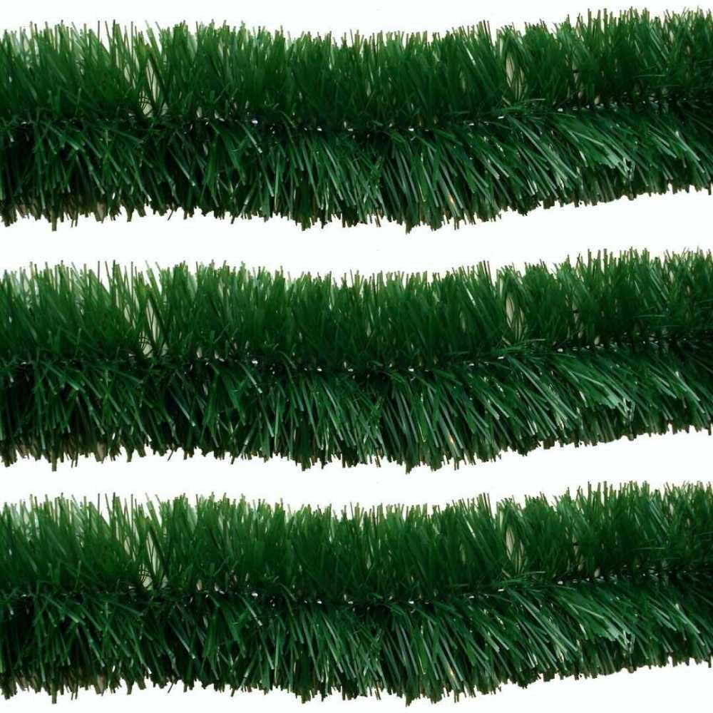 6 Pçs Festão Arvore De Natal Verde 8 Cm X 2 M Oferta Luxo