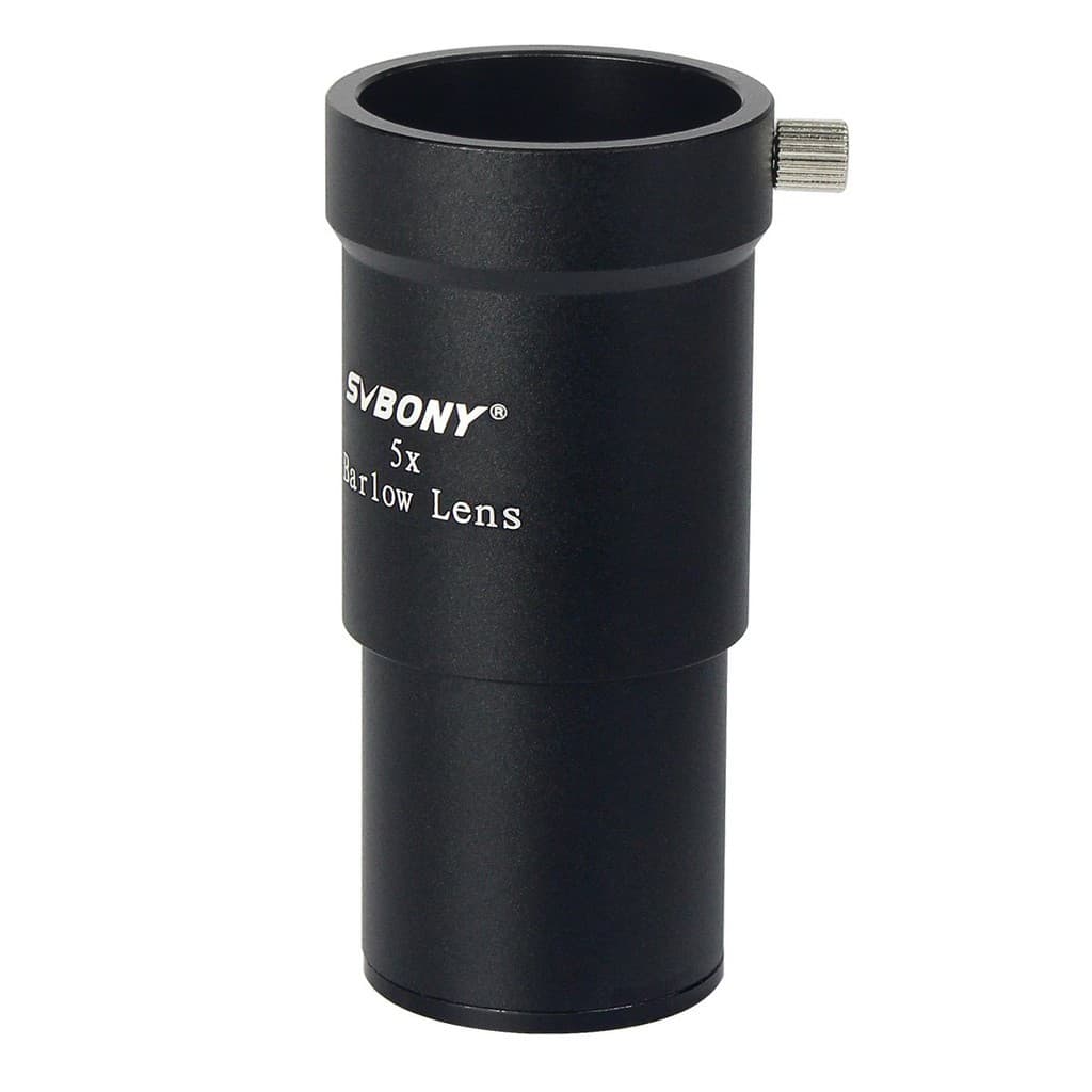 SVBONY 1,25 Polegadas 5X Lente Barlow Metal Multirrevestido Banda Larga Filme Verde Para Ocular Telescópio Astronômico
