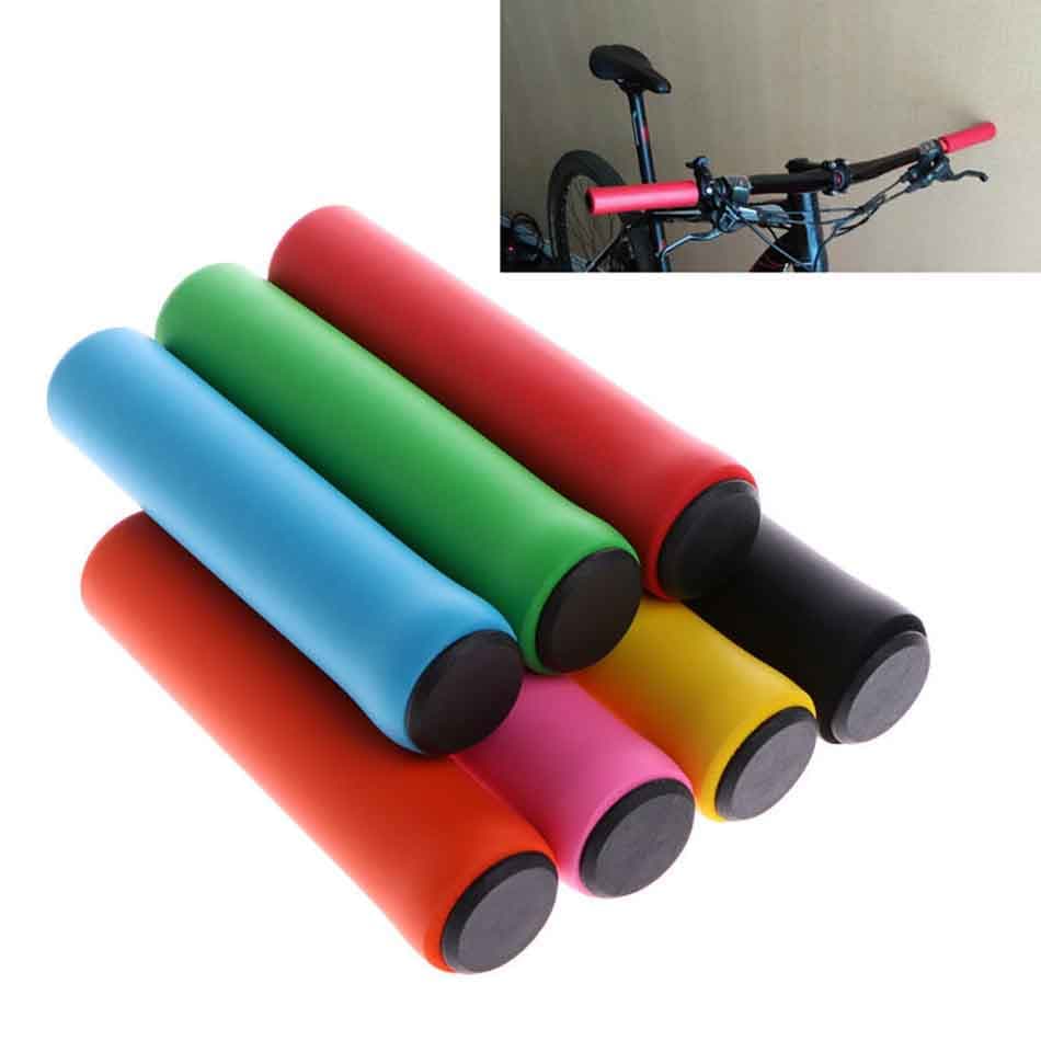 1 Par Manopla De Bicicleta De Silicone Leve Antiderrapante Com Absorção De Choque Para MTB/Acessório