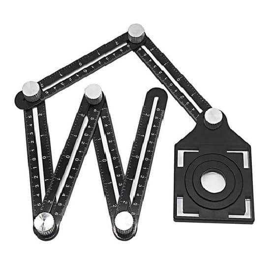 Régua Gabarito Multi Ângulo Para Corte de Piso Azulejo Madeiras e etc