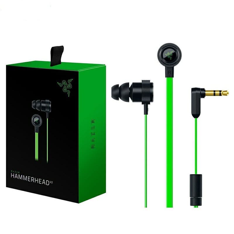 (1 Ano De Garantia) Razer Hammerhead Pro V2 Fone De Ouvido Isolador De Ruído HD Dual Diaphragm 6D Surround Sound Gaming Headset