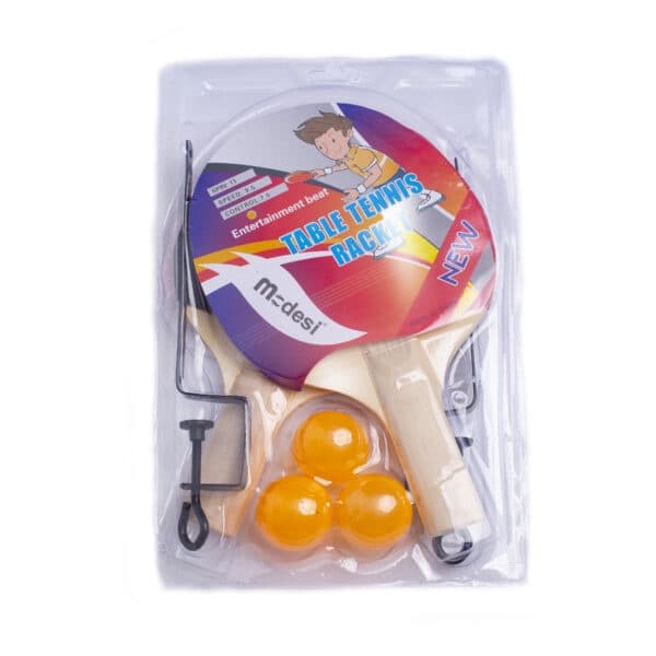 Kit Ping Pong / Tenis Mesa 2 Raquetes + 3 Bolinhas + Rede