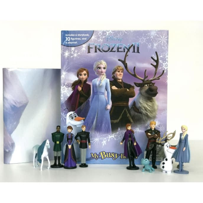 Disney Frozen 2 Meu Livro Ocupado Tem 10 Pequenos Personagens , Brinquedos Educativos