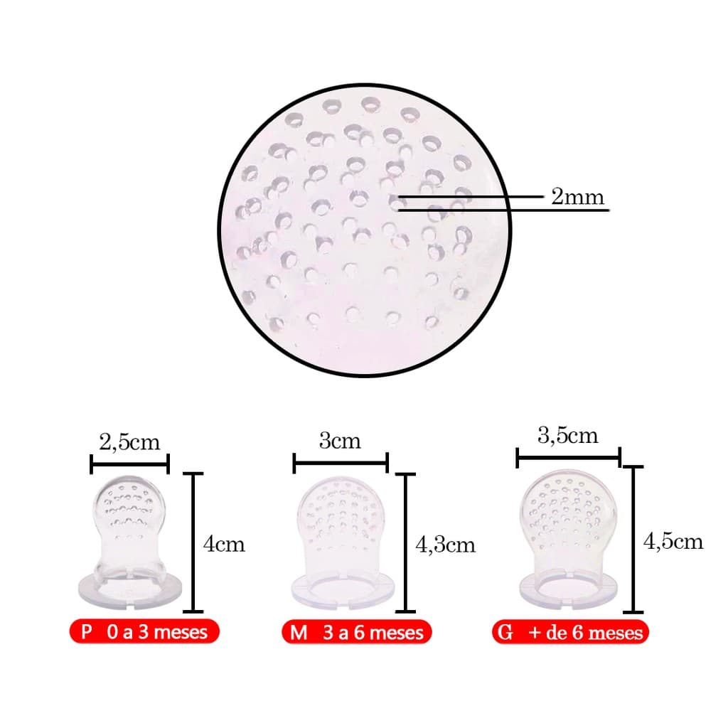 Refil Bico de Silicone para Porta Frutinha