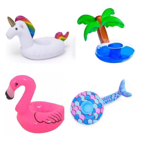 Boia de Piscina Porta Copo G - Modelo Variados Decoração Festa Tropical