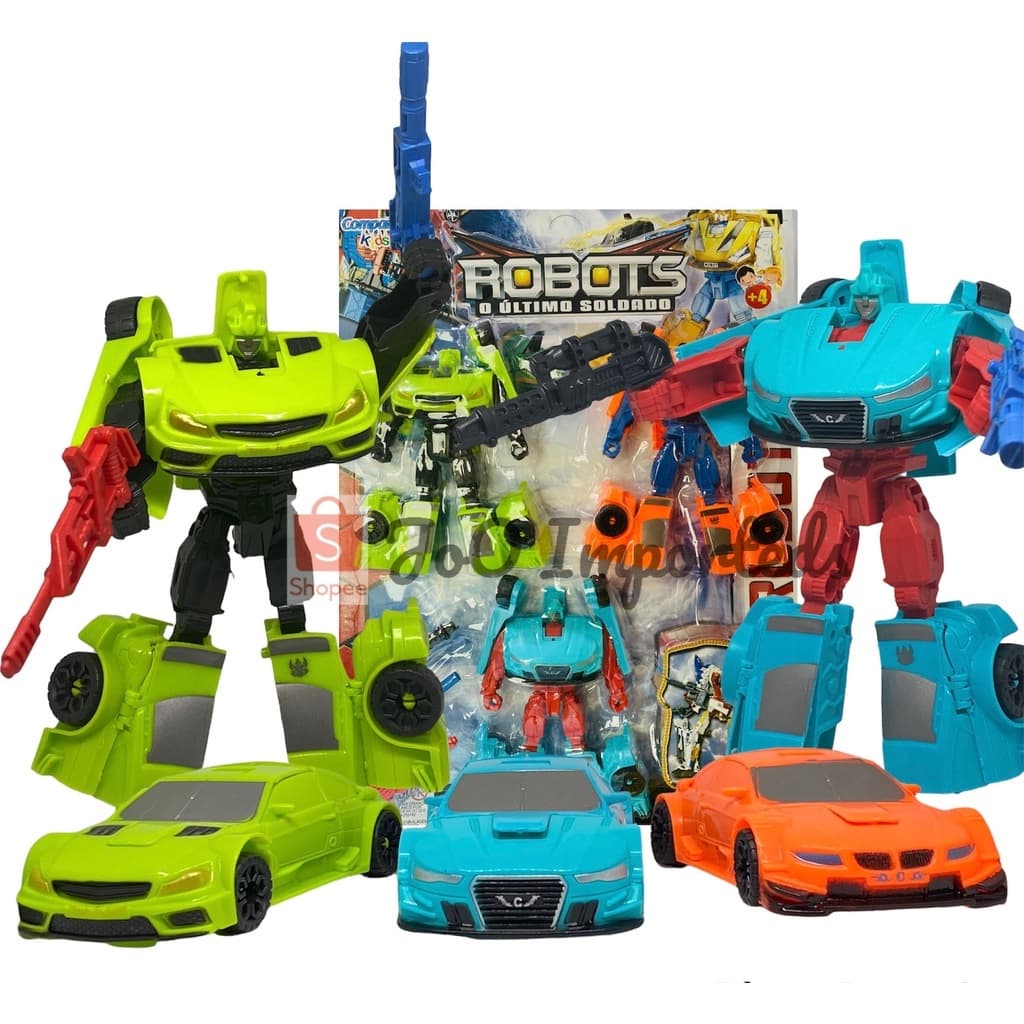 Kit com 3 Bonecos Transformers Rescue Bots