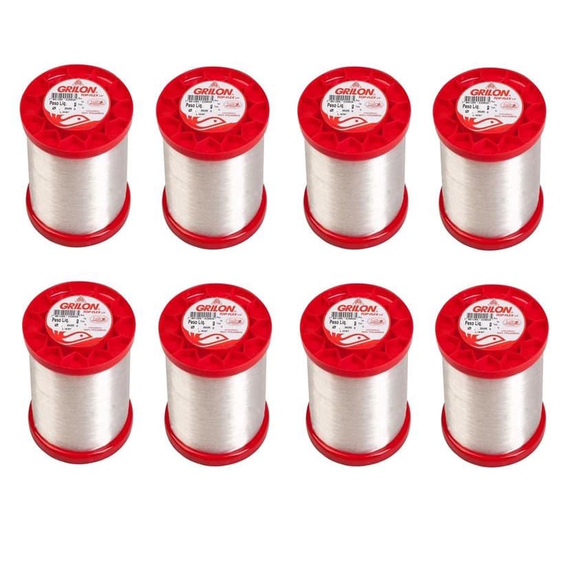 Linha de Pesca Grilon original Mazzaferro 250Gr Caixa 8 Unidades
