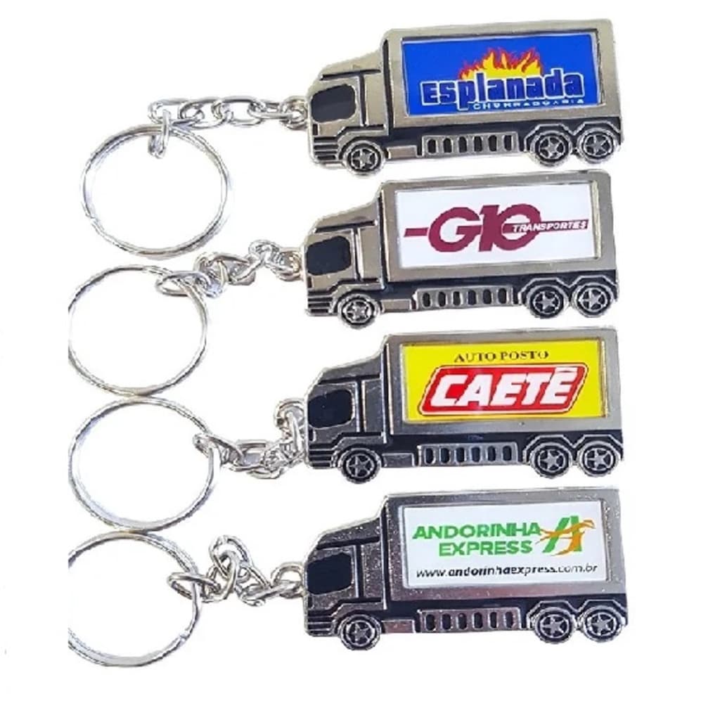 20 unidades de Chaveiro Caminhão Personalizado com logo que desejar