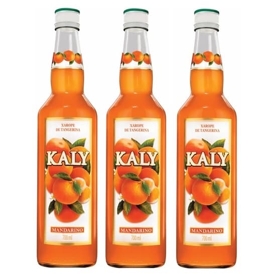 Kit Xarope Kaly Tangerina - Mandarino 700ml 3 unidades