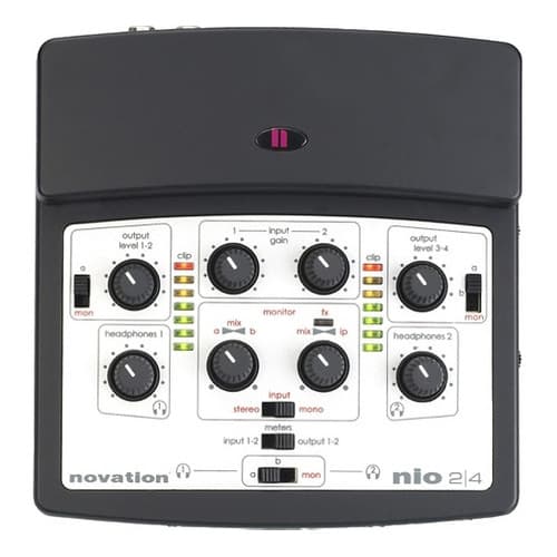 Interface De Audio Gravação Novation Nio 2.4 Usb Direct Fx