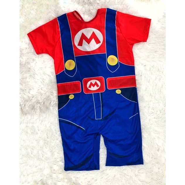Fantasia Temática Super Mario Mário Infantil Masculina Heróis Barato Menino Promoção