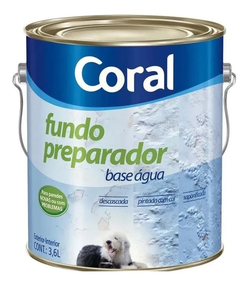 Fundo Preparador Parede Coral 3,6 Litros