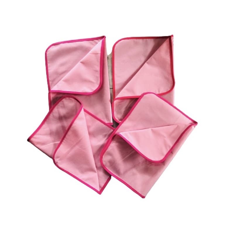 Kit 10 Tapete Higiênico  ( Fê Pet) lavável antivazamento 40 x 50 FD ROSA BD ROSA cachorro