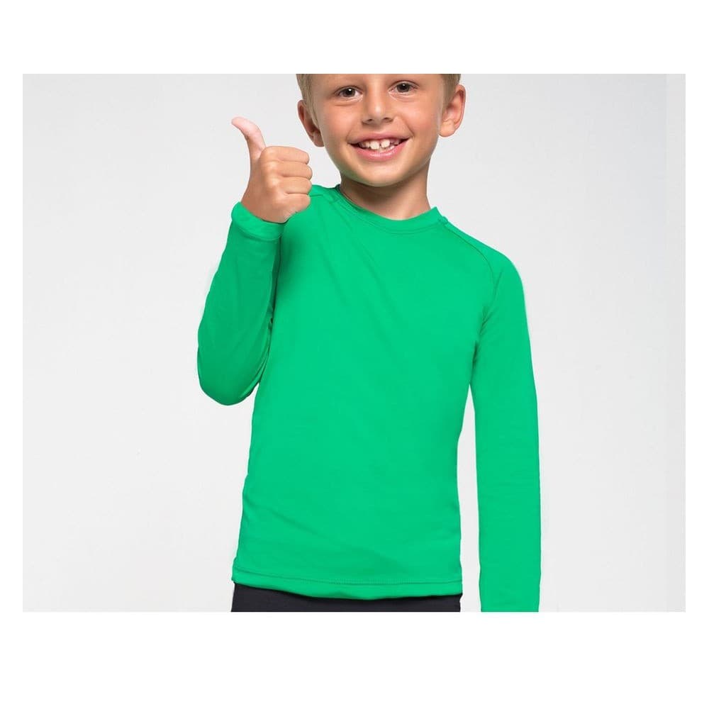 Camiseta Térmica Infantil UV 50+ FPS Lisa Unissex segunda pele