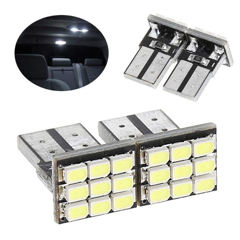 Doublebuy 2 Unidades De Luz Indicadora De Farol Automotivo Lâmpada LED T10 194 168 W5W 9LED SMD 3528