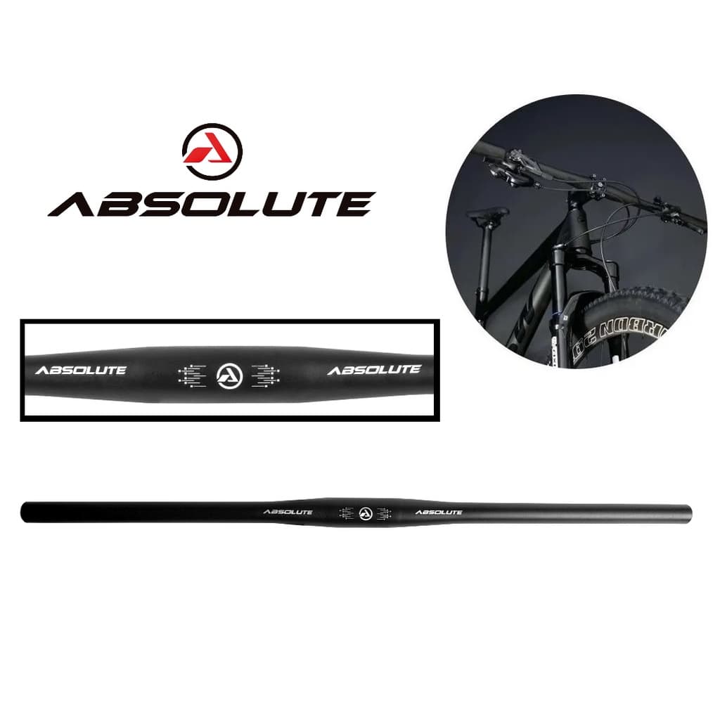 Guidão Reto Para Bicicleta Ciclismo Mtb Backsweep 2° 31,8 X 720mm Alumínio Absolute
