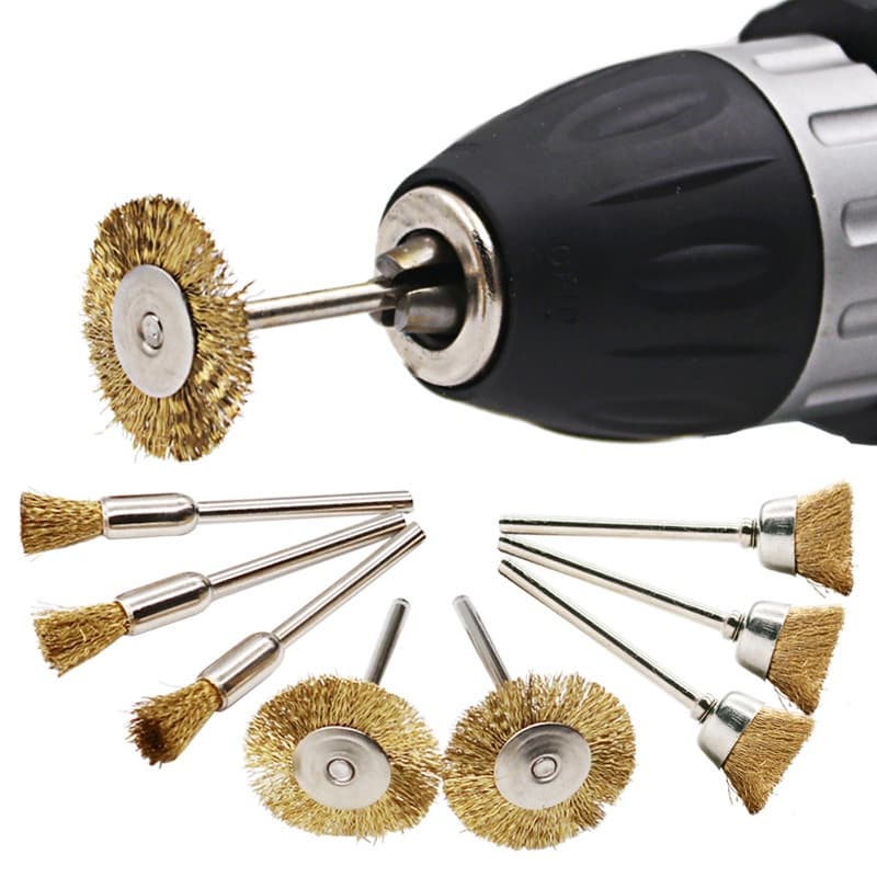 3 Pcs Escovas De Arame De Cobre Escova De Metal Remoção De Ferrugem Polimento Para Dremel Rotary Grinder Ferramenta Acessórios Da De Poder