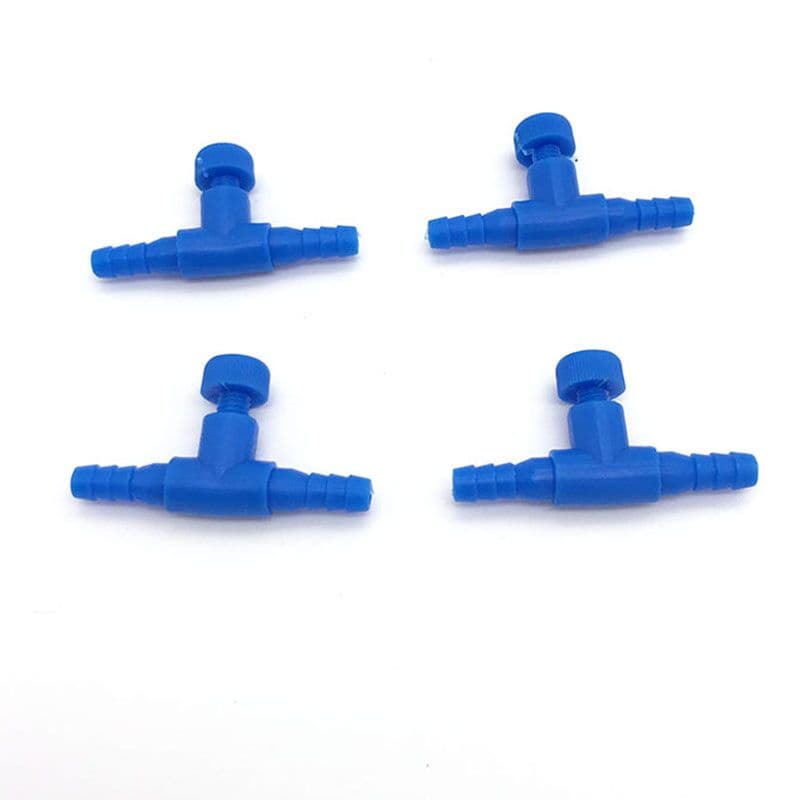 Registro Fluxo/Divisor de Ar/ Válvula 4mm Ar Água Aquário Hidroponia Irrigação 1pç/5pçs