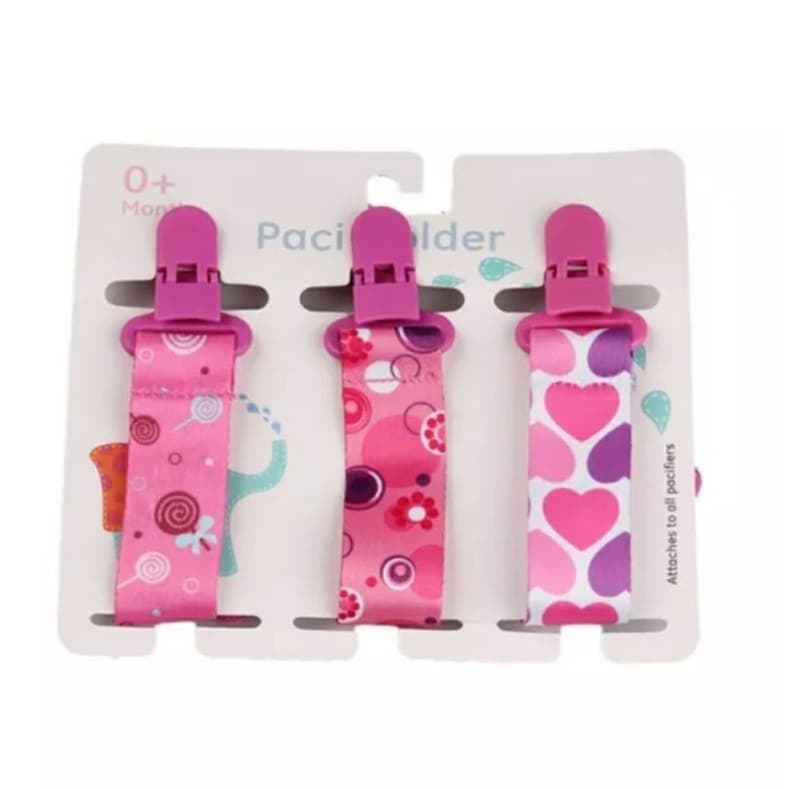 Kit 3 Prendedor de Chupeta Universal Promoção Bebê