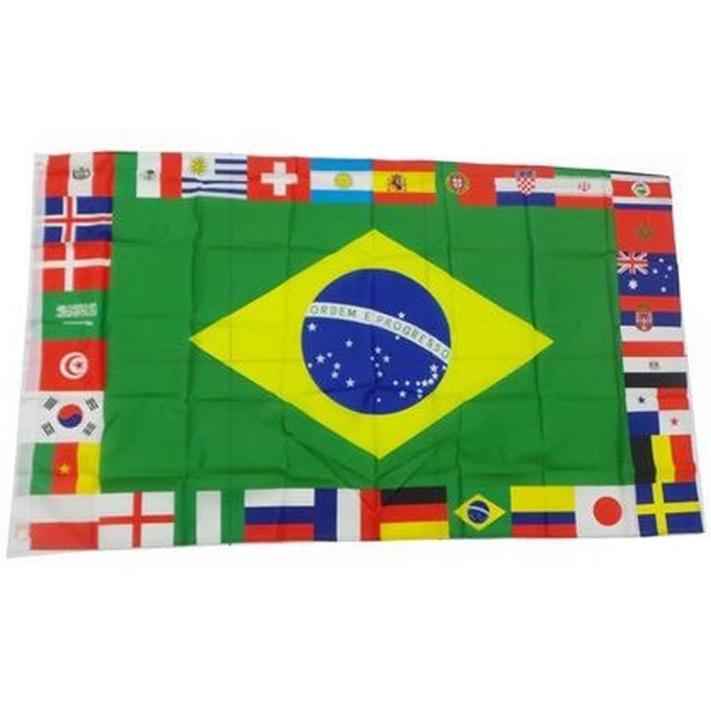 Bandeira Brasileira Brasil 60x90cm Único Lado Poliéster volta as aulas blackfriday