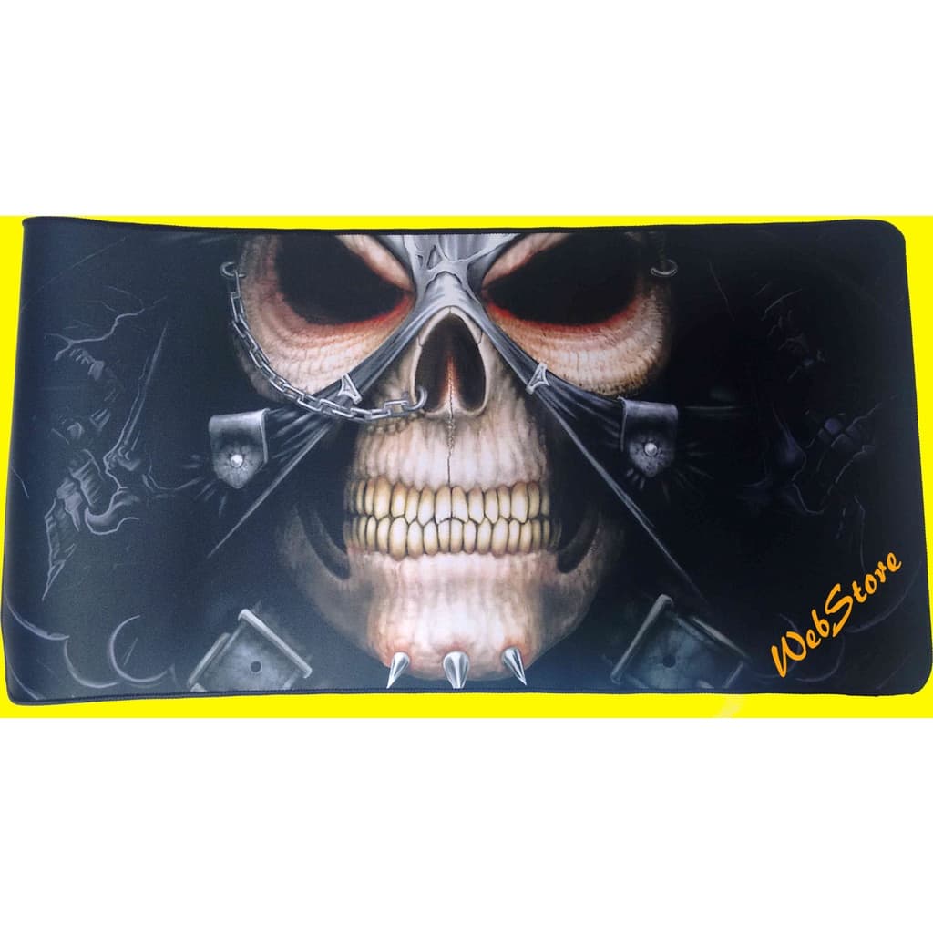 Mouse pad gamer tamanho grande maior perfomance nos jogos - ESTAMPA ESQUELETO