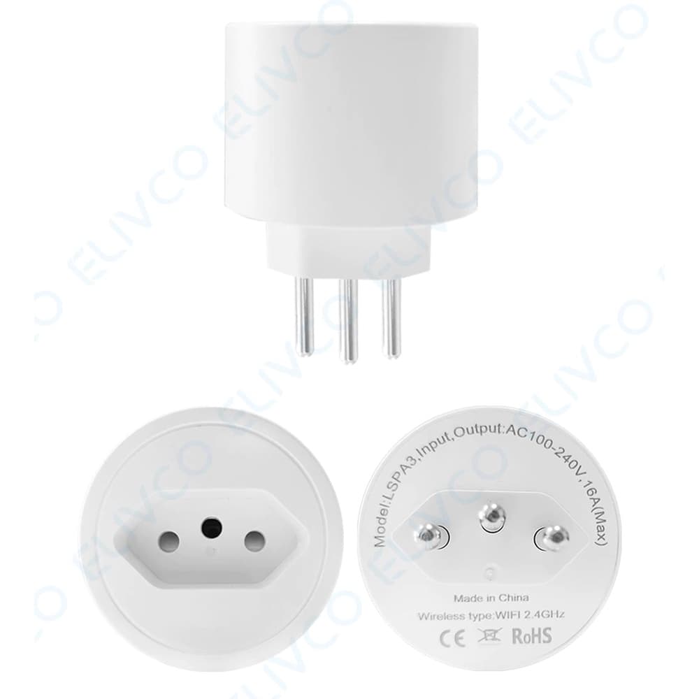 Smart Tomada Inteligente 16a Alexa Google Tuya SmartLife