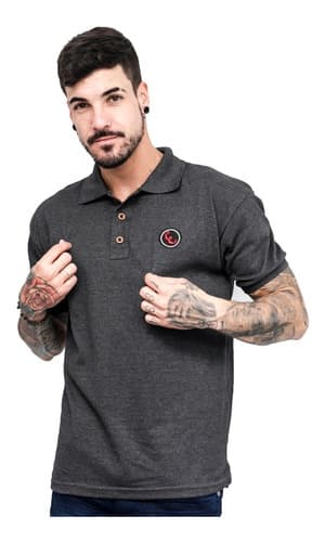 Camisa Polo Equilíbrio piquet várias cores oferta especial