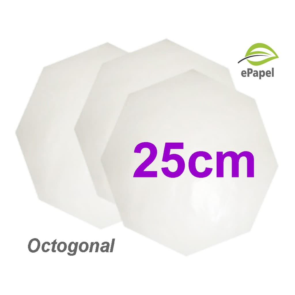 400 Folhas Papel Manteiga 25cm Pizza Octogonal Para Forrar Caixas Oitavada