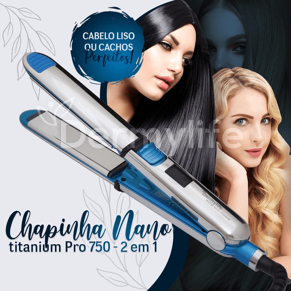 SUPER POTENTE - Chapinha Profissional Para Salão - Nano Titanium PRO750 -