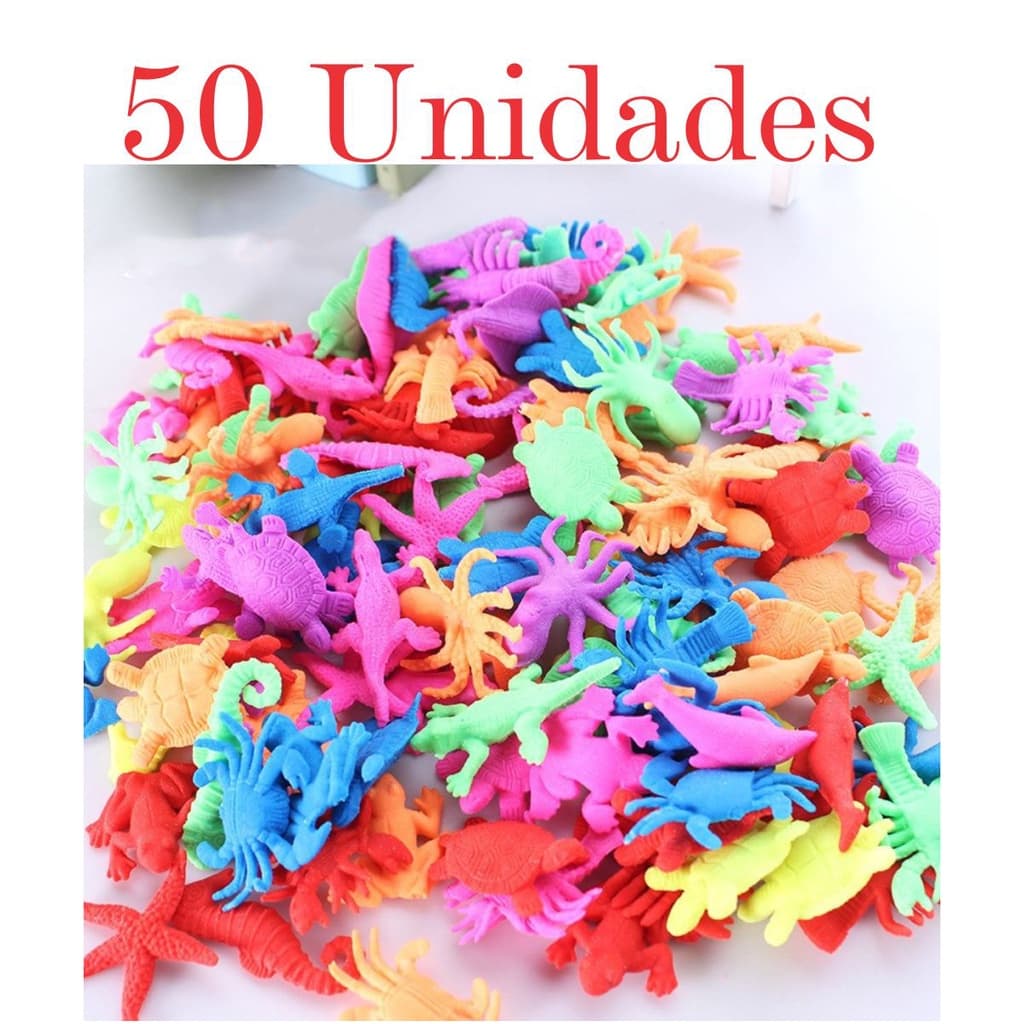 Kit 50 - Bichinhos Insetos Que Cresce Na Água Bicho Animal Em Gel - Animais