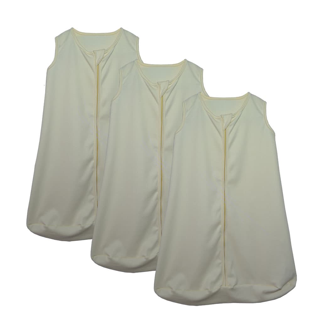 Kit 3 Saco de Dormir Bebê Amarelo Enxoval Pijama 100% Algodão