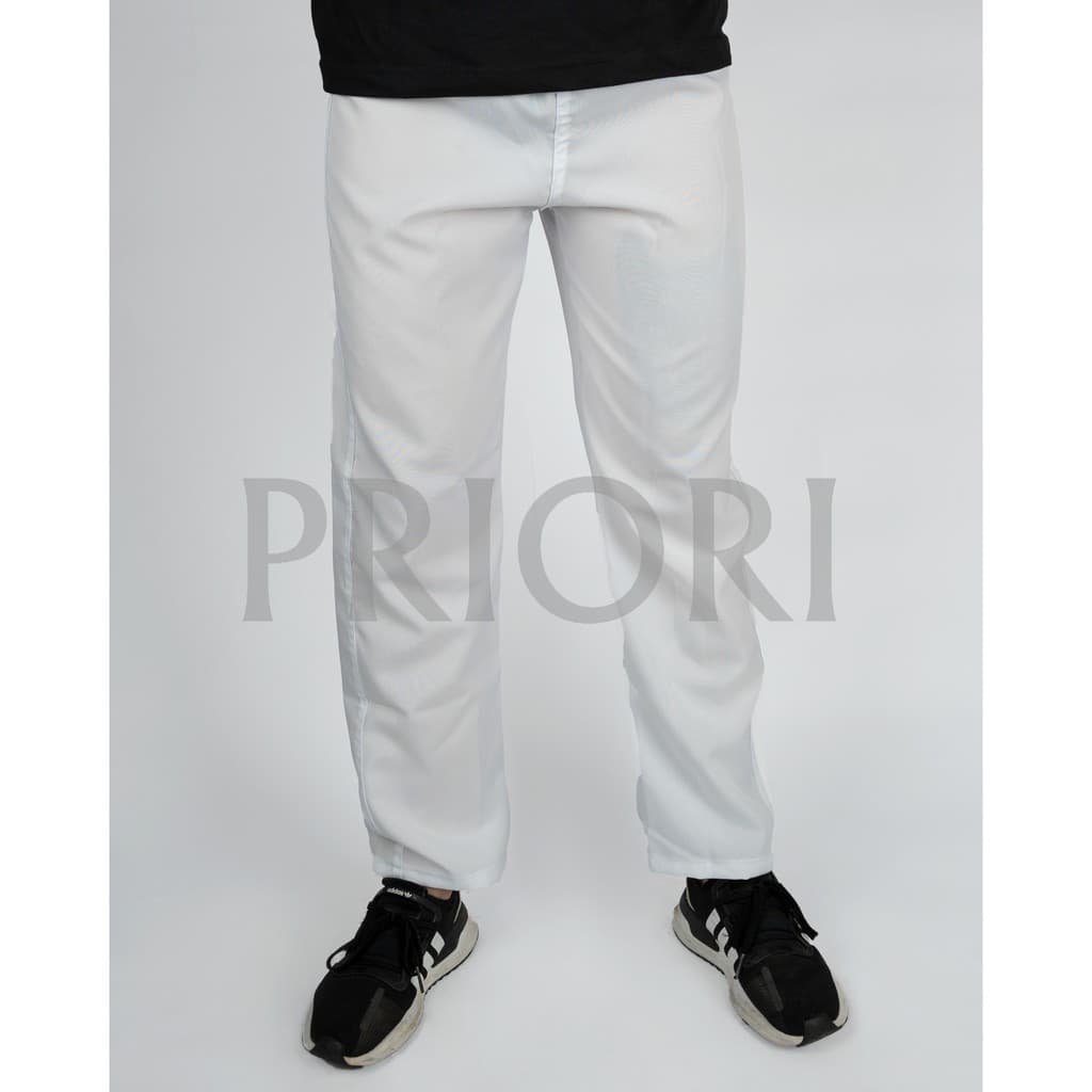 Calça de Oxford branca 1 Bolso Uniforme | Profissional | Trabalho para cozinha, padaria, hospital, indústria de alimento