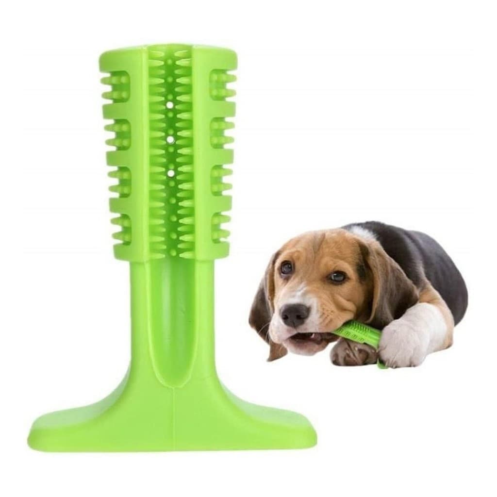 Escova Dental Limpa Dentes Massageadora Canina Dog Pet Medio