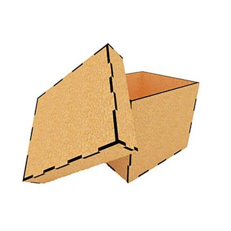 Kit com 5 caixas 15x15x5 lisa corte laser.