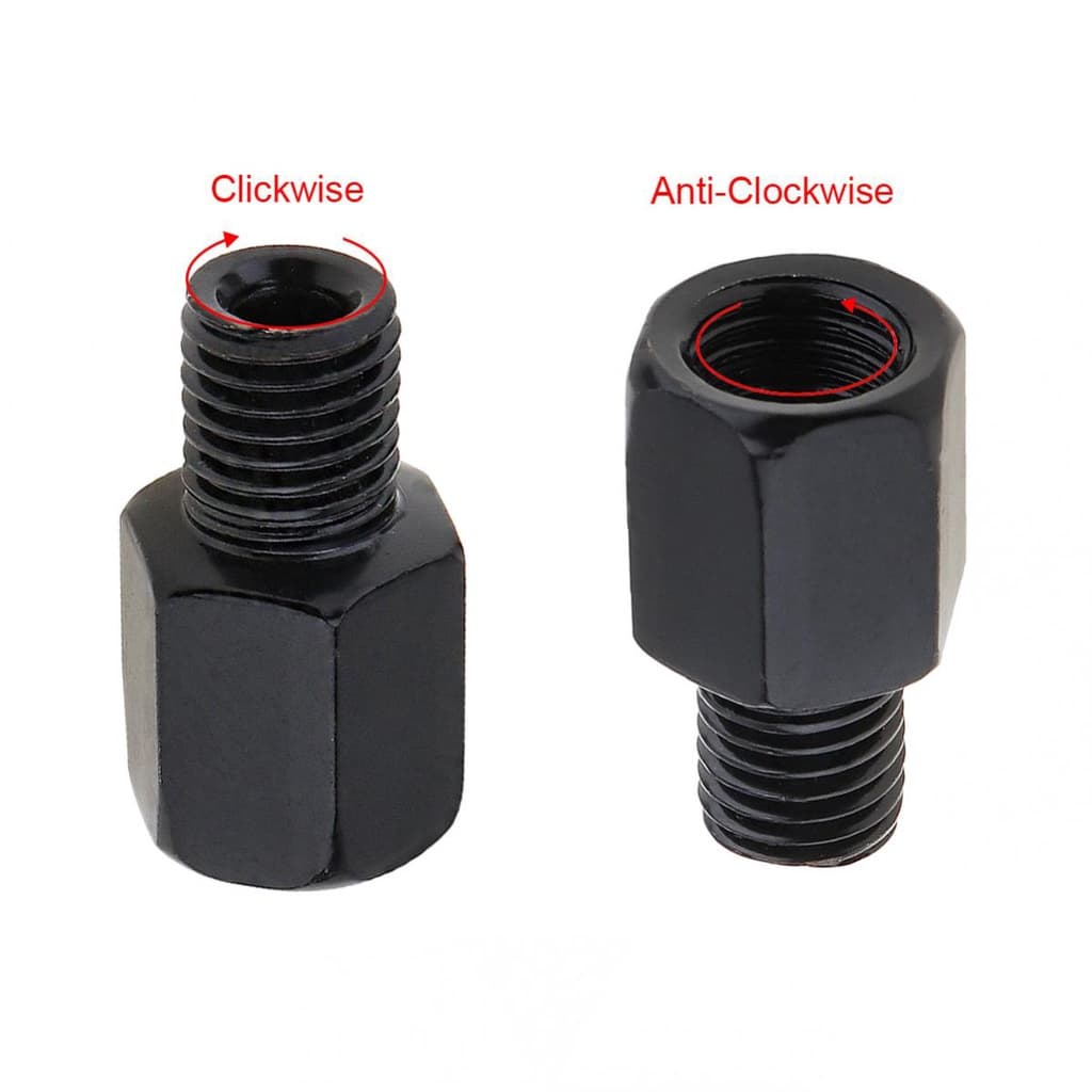 Novo adaptador de parafuso de conversão de rosca para espelhos retrovisores traseiros de motocicletas de 10 mm para