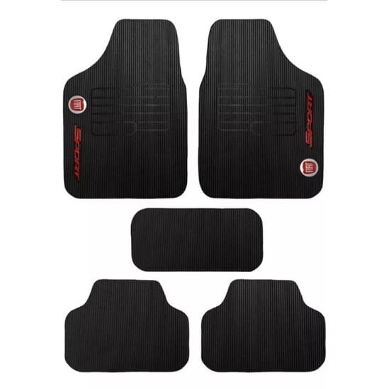 Tapete Fiat Novo Palio Versátil Borracha 5 peças - Tapete Automotivo, Tapete para Carro Universal