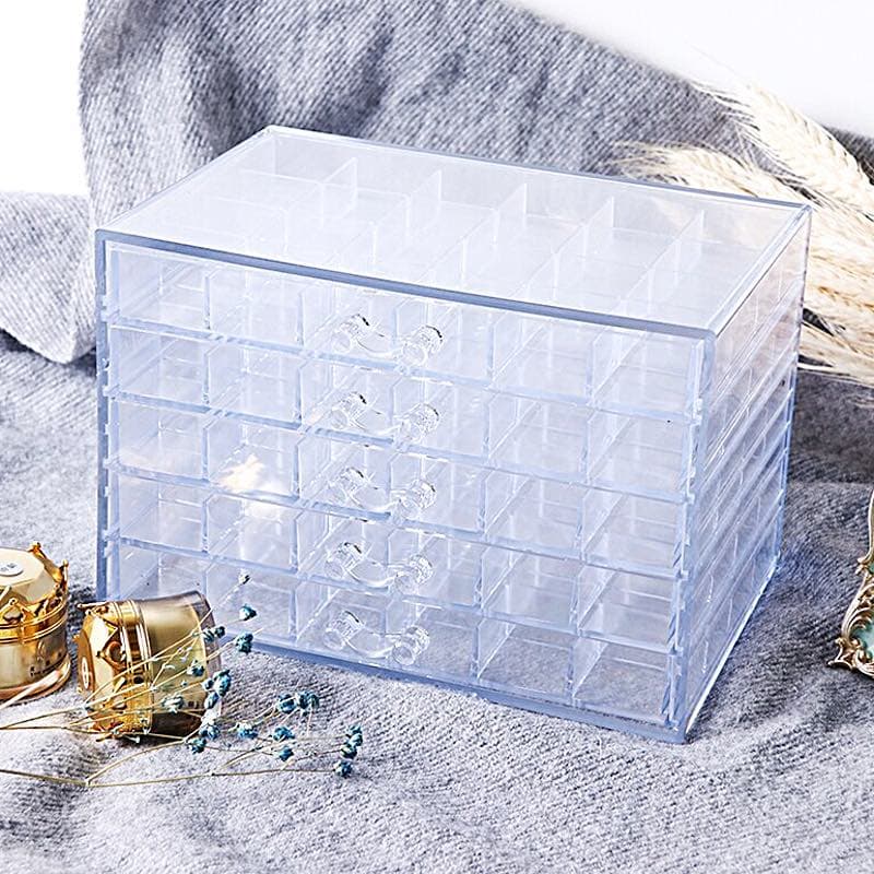 Maleta Gaveteiro Organizador Em Acrilico Para Glitter, Pedrarias, Maleta De Maquiagem, Organizador De Manicure