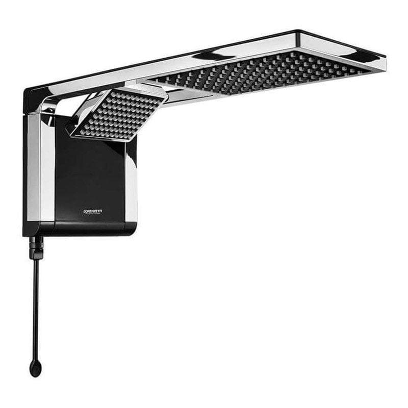 Chuveiro Ducha Acqua Duo Ultra Eletrônica Lorenzetti  Preto com Cromado 127v ou 220v