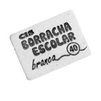 Borracha Escolar Branca