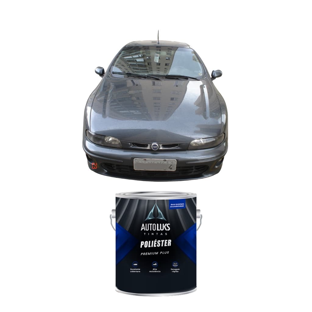 TINTA POLIESTER CINZA ORIONE FIAT 3600ML AUTOLUKS