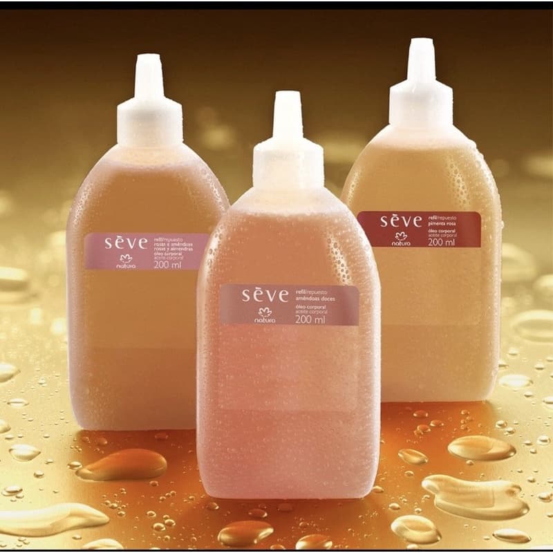 Refil Óleo Seve Natura 200ml escolha sua fragrancia