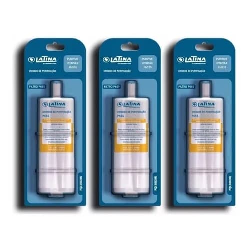 Filtro Latina P655 Pn535 Vitamax Purifive Pa731 Vela Kit C/ 3 Unidades