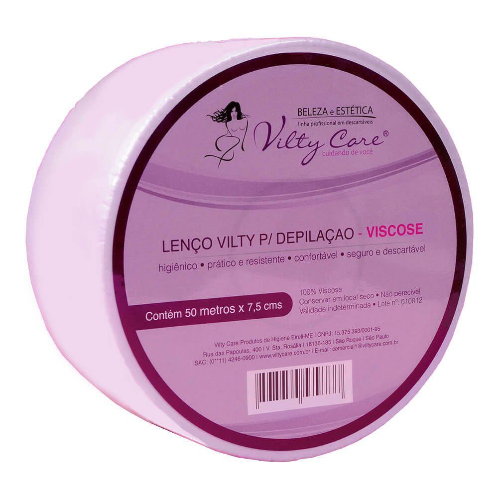 Papel de Depilação em Rolo Vilty Care - Viscose c/ 50 metros