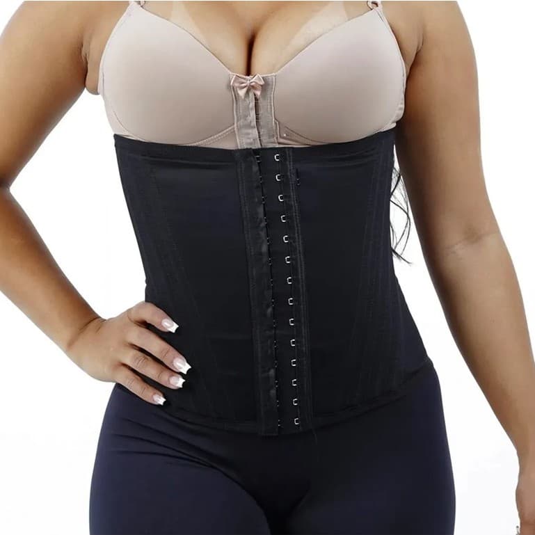 Cinta Modeladora Feminina 12 barbatanas reduz medidas aperta barriga e afina cintura R29