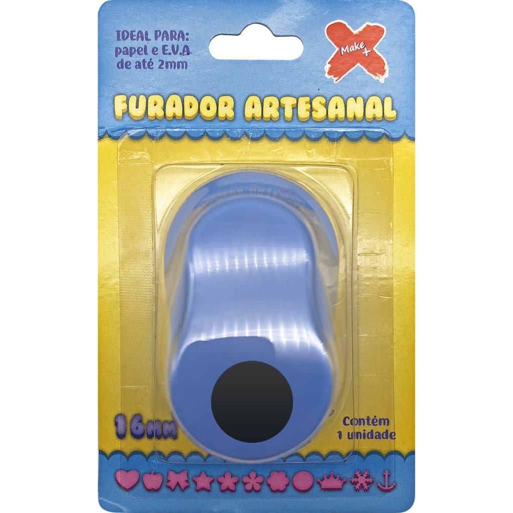 Furador Scrapbook Papel Eva Círculo Liso 1,6cm 16mm