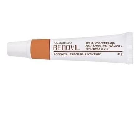 Sérum Concentrado Com Ácido Hialurônico E Vitamina C e E Potencializador Da Juventude Renovil Abelha Rainha 30g