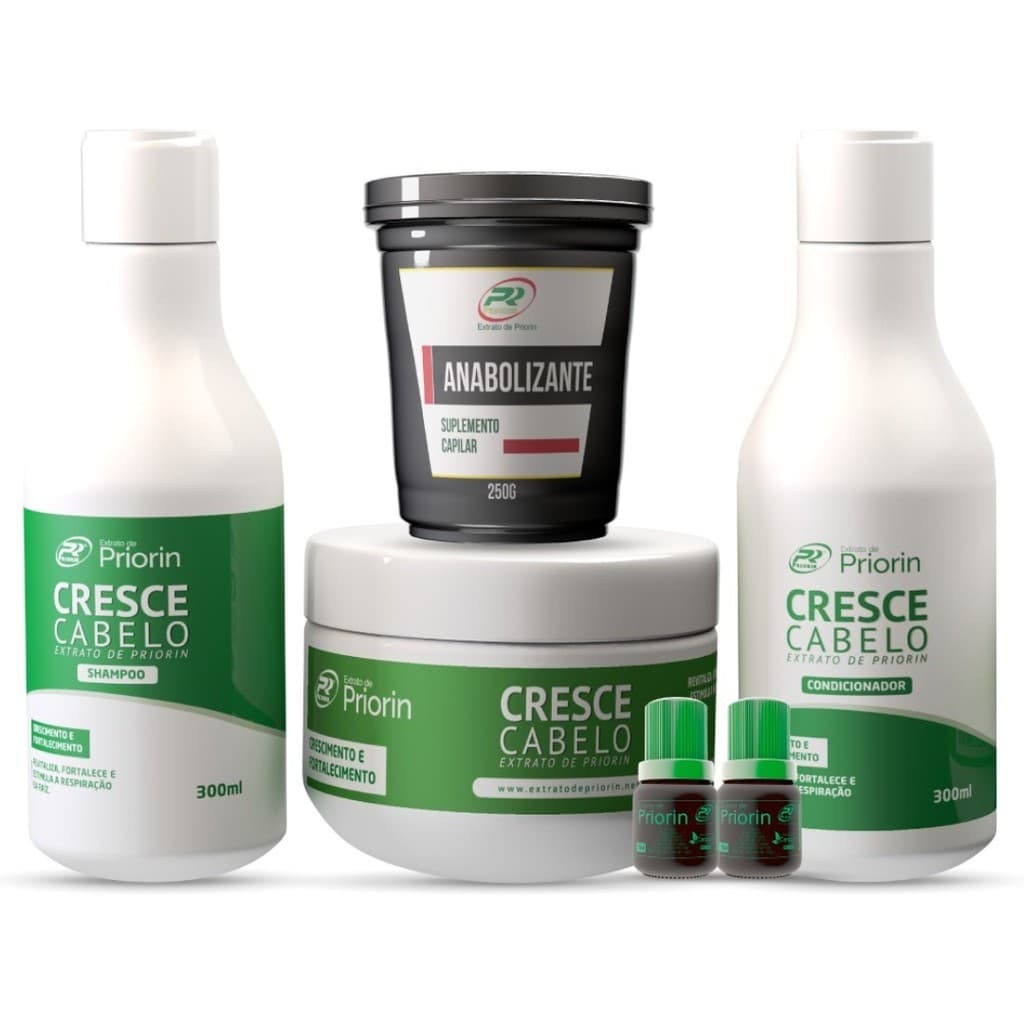 Kit Para Crescimento  Cabelo Priorin Cresce cabelo Rápido